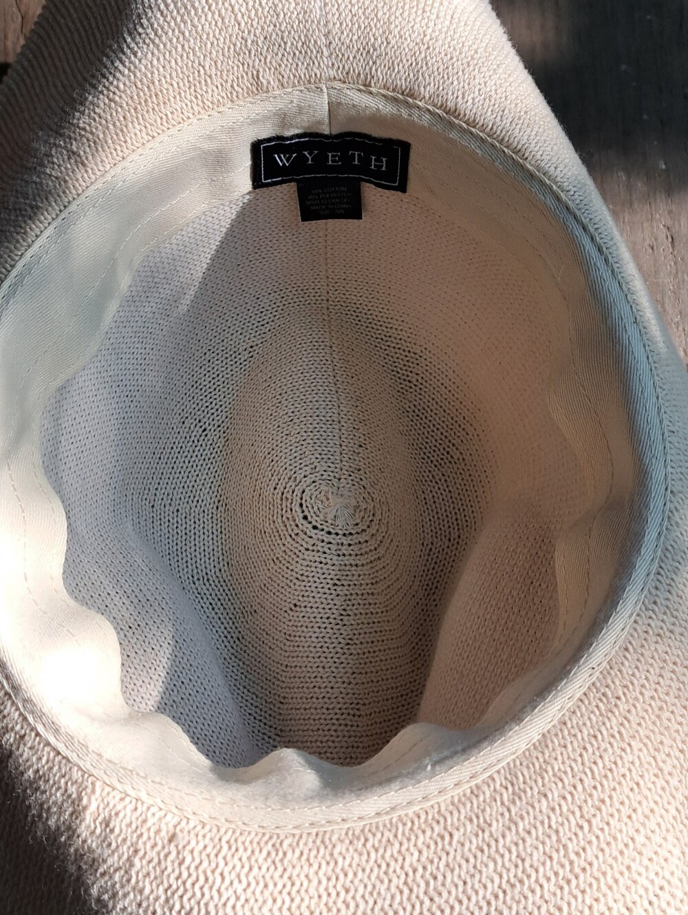 Wyeth  Cream Knit Sun Hat